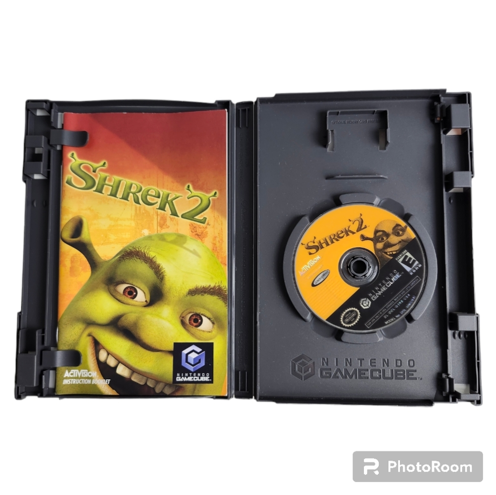 Shrek 2 (Nintendo GameCube, 2004) Game,Case,Manual Tested
